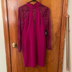 Pink, lace dress. New with tags
